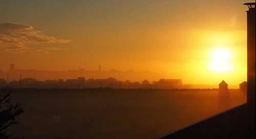 Sunrise from Fen Cottage, Walberswick